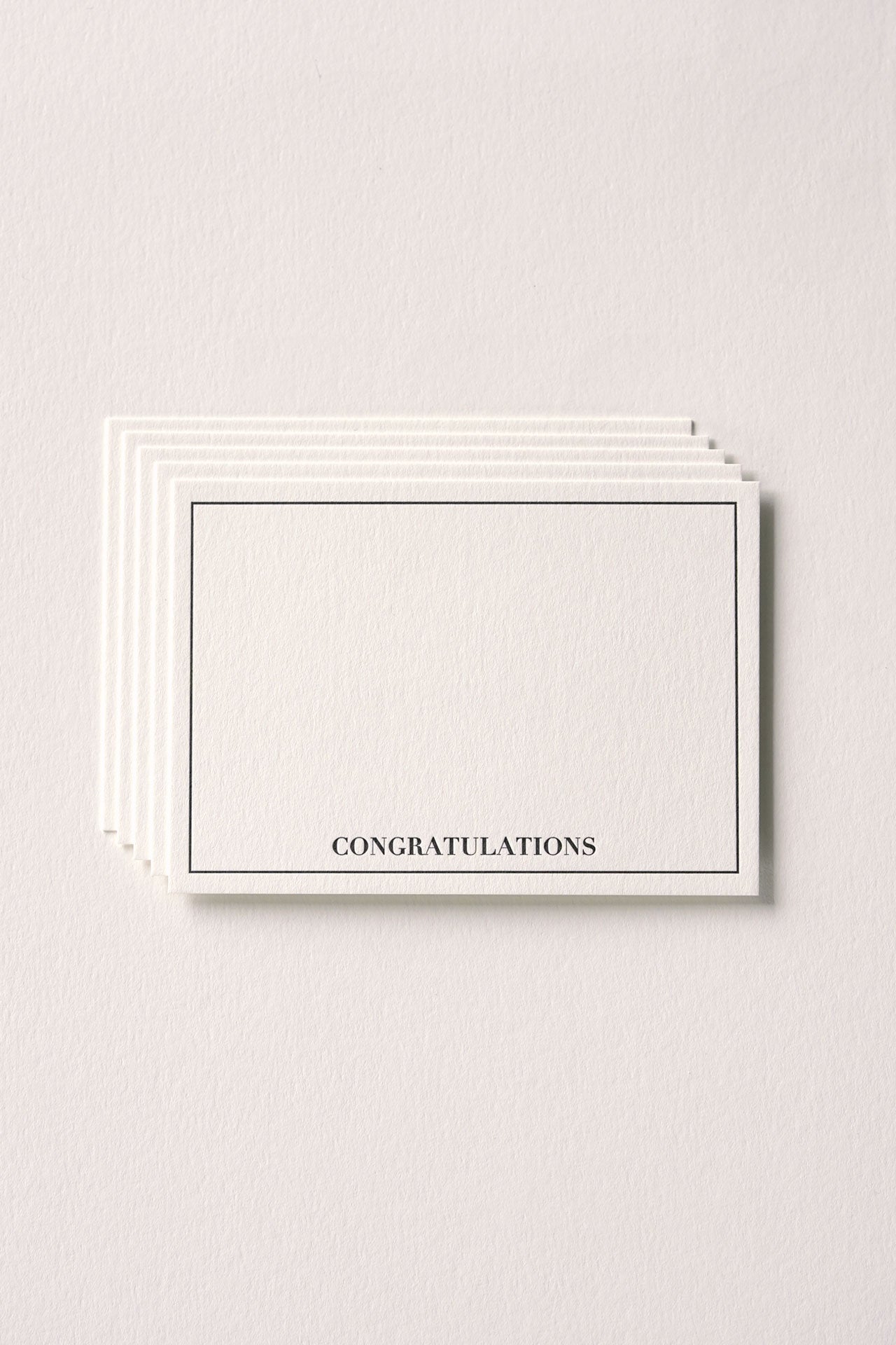 Letterpress Mini- Congratulations (Pack of 5)