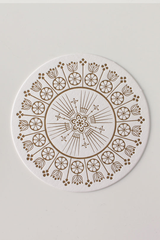 Letterpressed Coasters