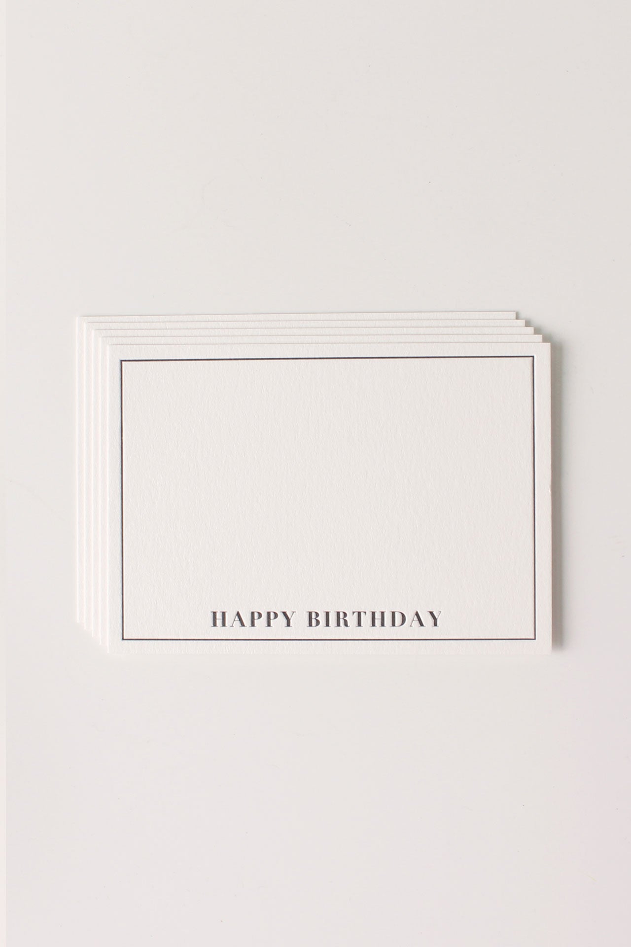 Letterpress Mini- Happy Birthday (Pack of 5)
