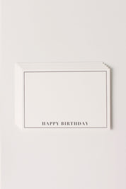 Letterpress Mini- Happy Birthday (Pack of 5)