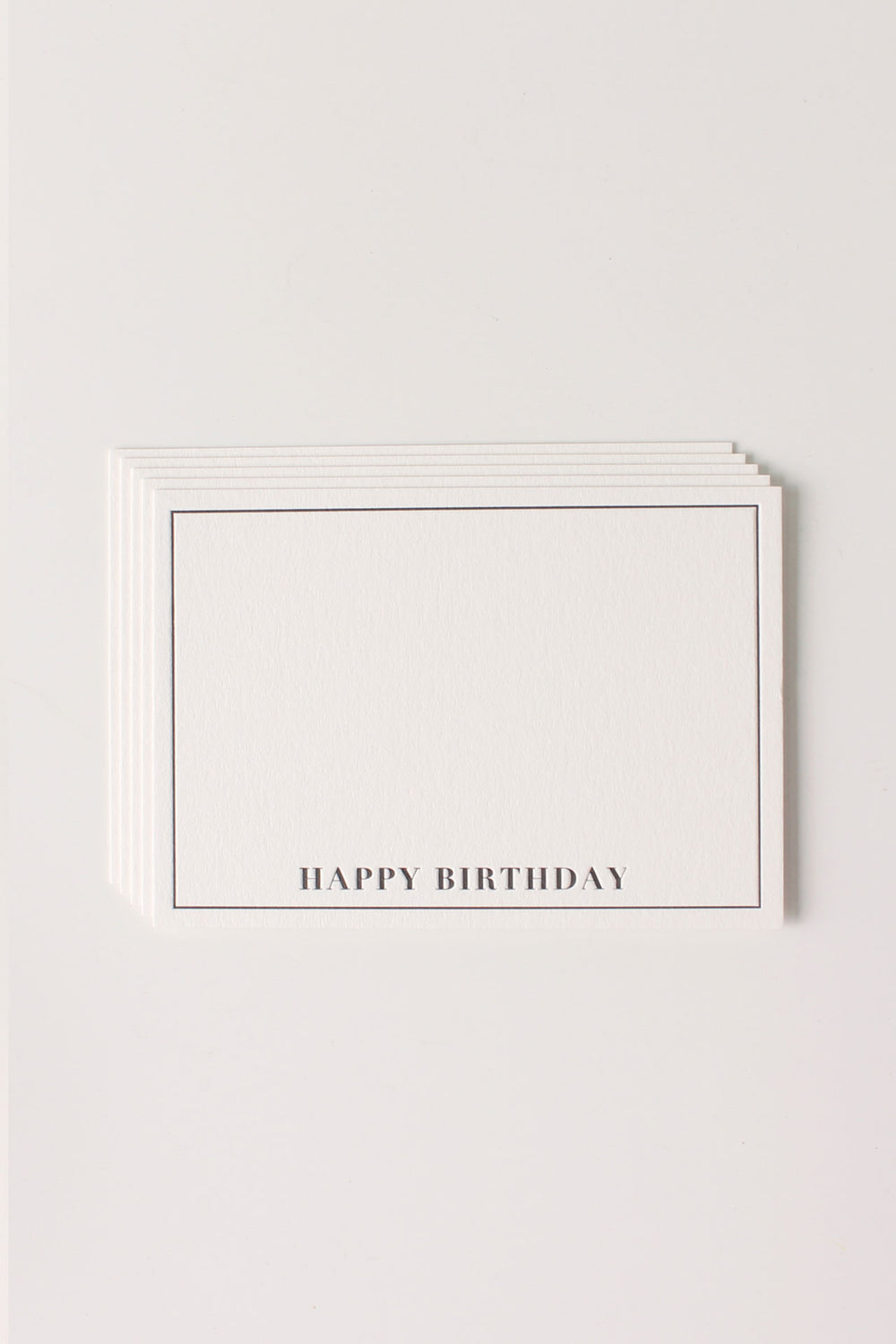 Letterpress Mini- Happy Birthday (Pack of 5)