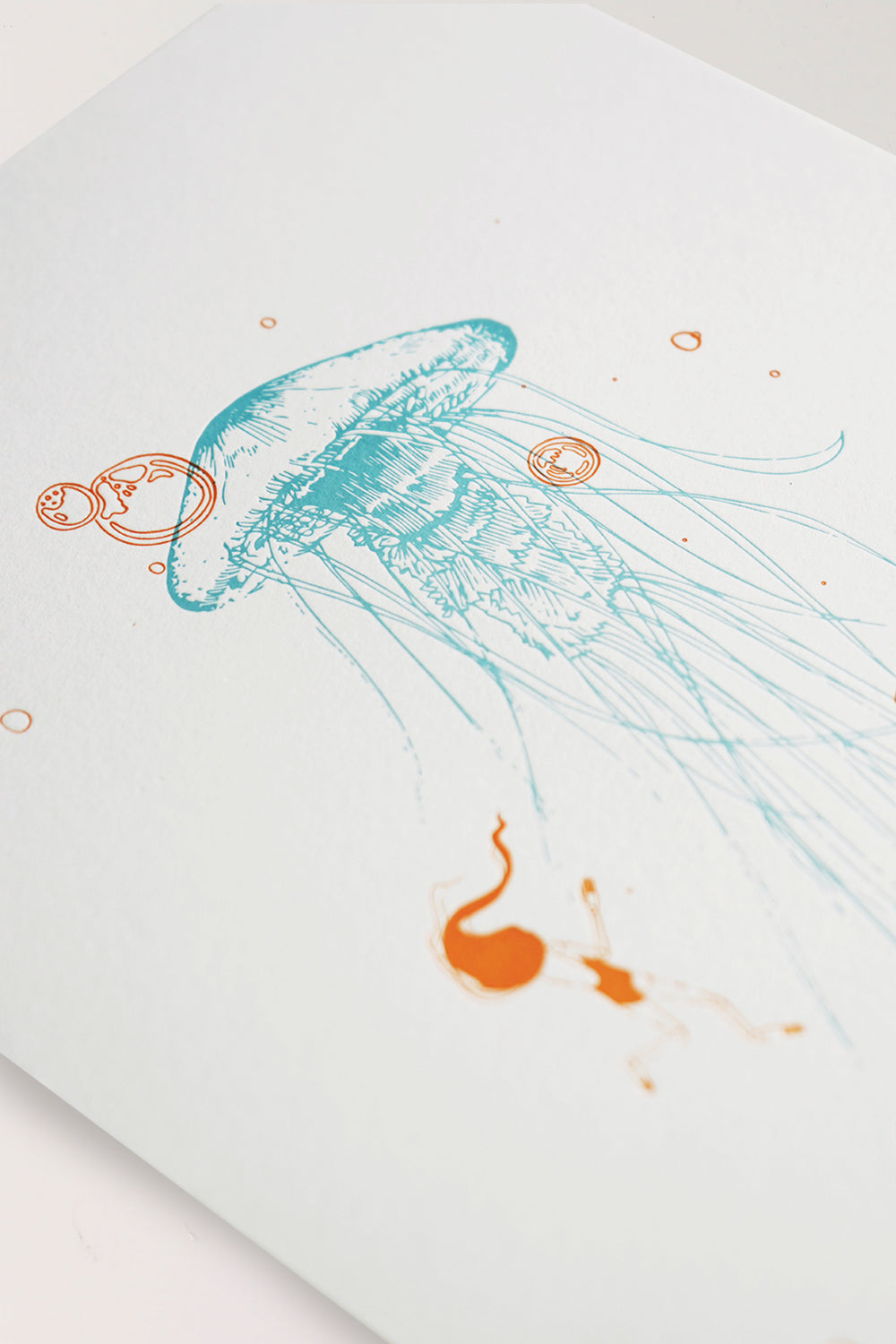 In Wonder of Médousa - Letterpress Print