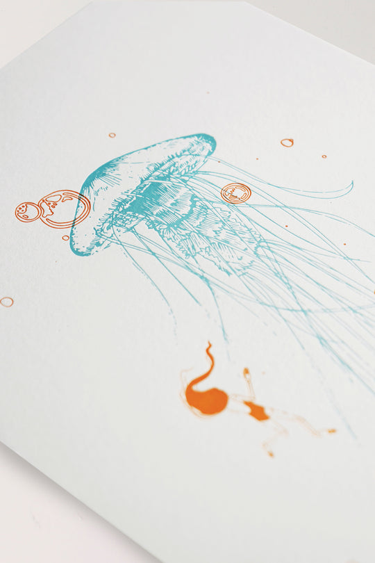 In Wonder of Médousa - Letterpress Print