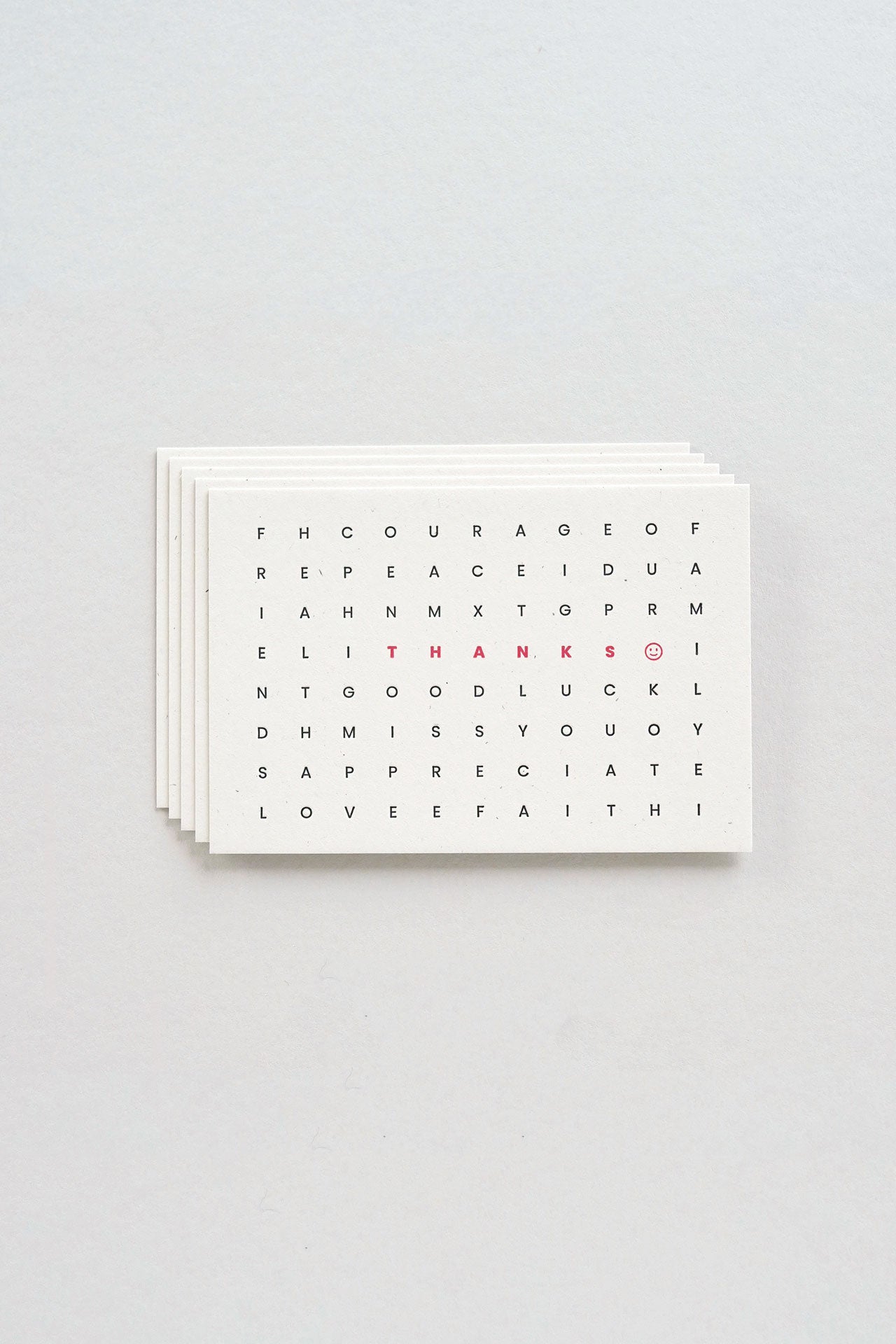 Word Finder H&M Limited Edition Mini Card