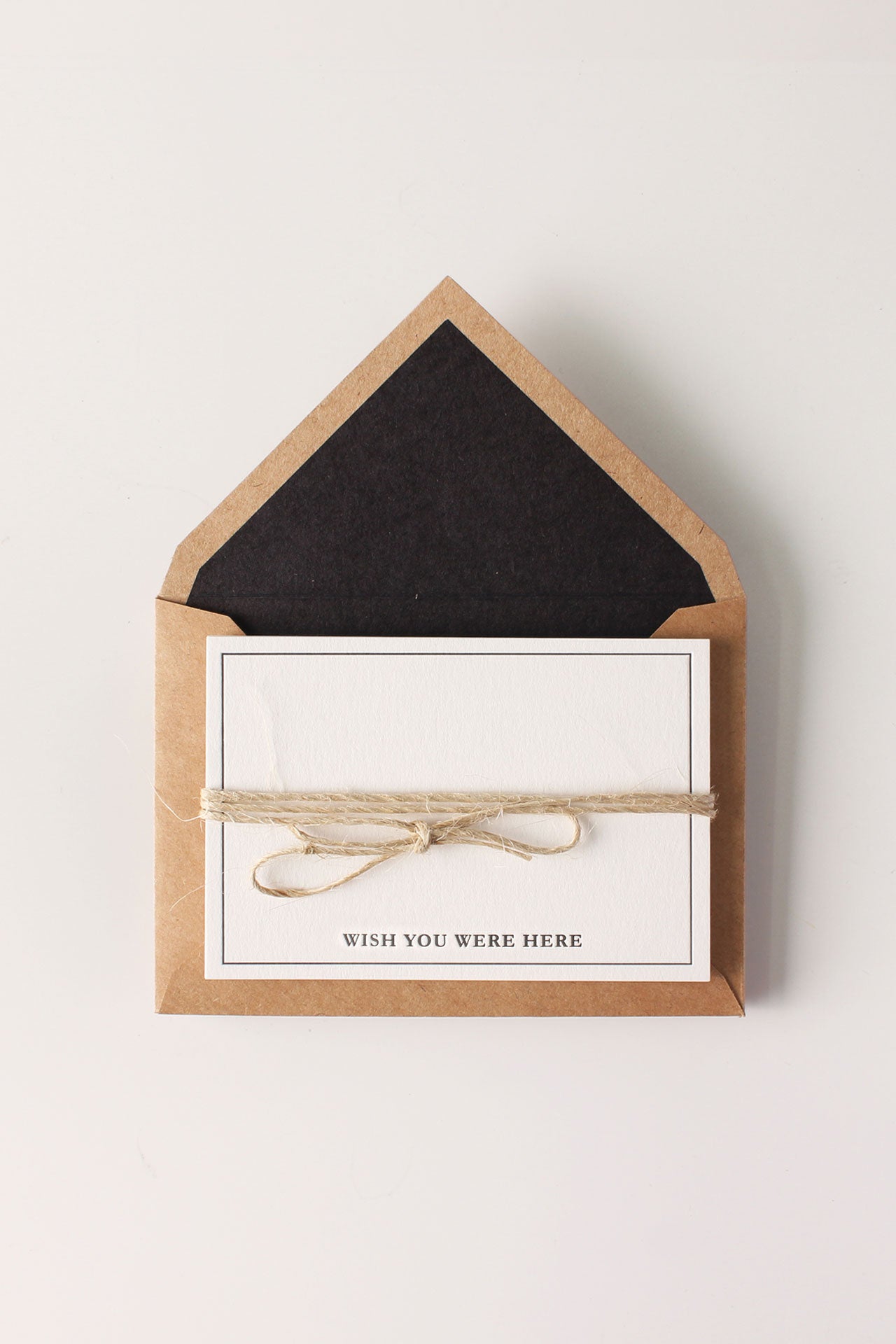 Letterpress Mini- Wish You Were Here (Pack of 5)