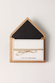 Letterpress Mini- Wish You Were Here (Pack of 5)