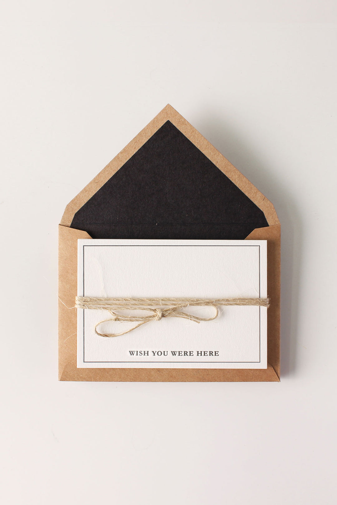 Letterpress Mini- Wish You Were Here (Pack of 5)