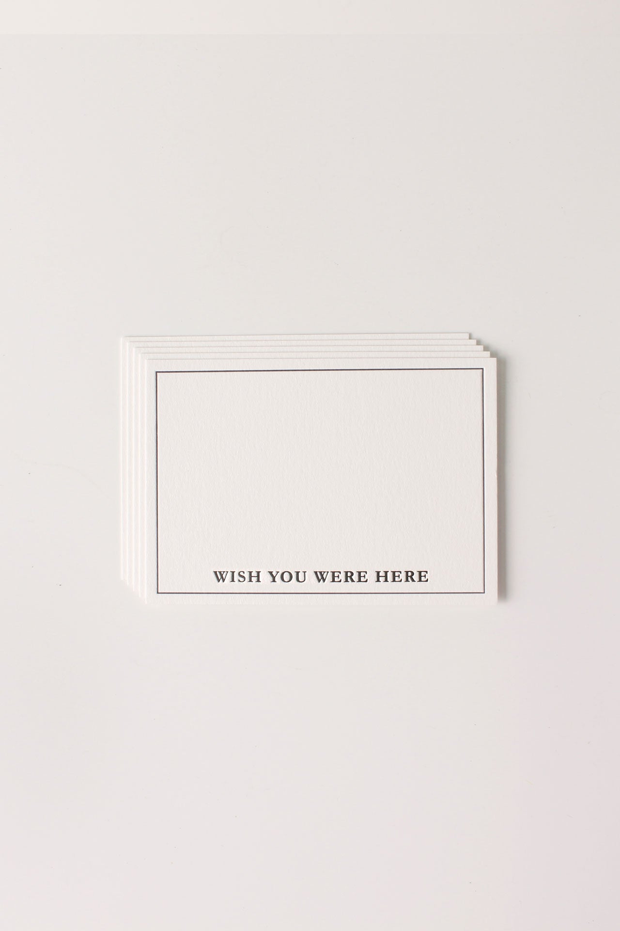 Letterpress Mini- Wish You Were Here (Pack of 5)