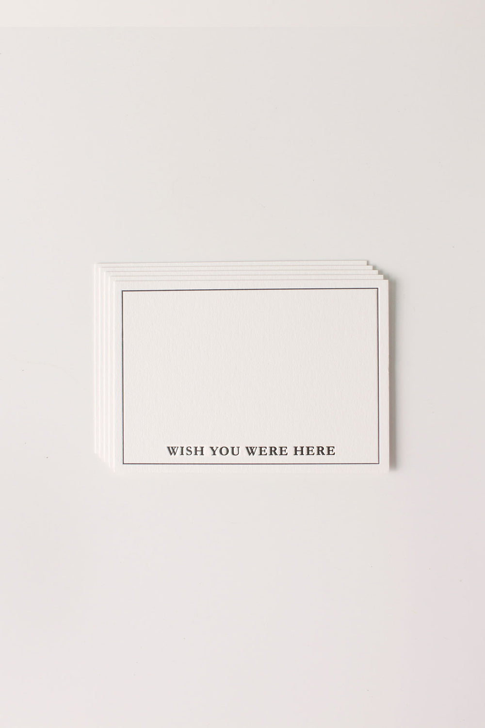 Letterpress Mini- Wish You Were Here (Pack of 5)