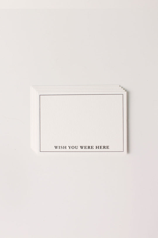 Letterpress Mini- Wish You Were Here (Pack of 5)